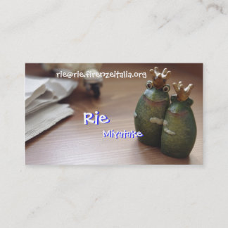 Cartão De Visita Rie, Rie,...