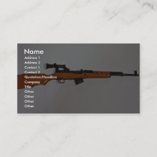 Cartão De Visita Rifle surpreendente do bloco oriental