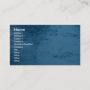 Cartão De Visita Ripais Formam Chuva Em Poço