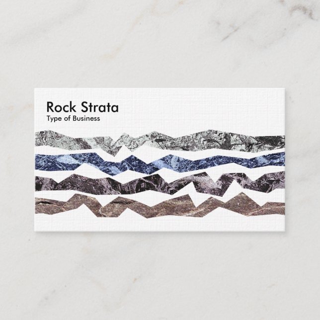 Cartão De Visita Rock Strata - Linen (Frente)