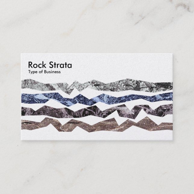 Cartão De Visita Rock Strata - Pérola (Frente)