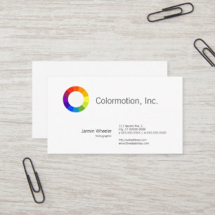 Cartão De Visita Roda colorida