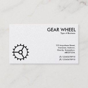 Cartão De Visita Roda de engrenagens 01