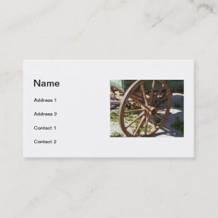 Cartão De Visita Roda de vagão