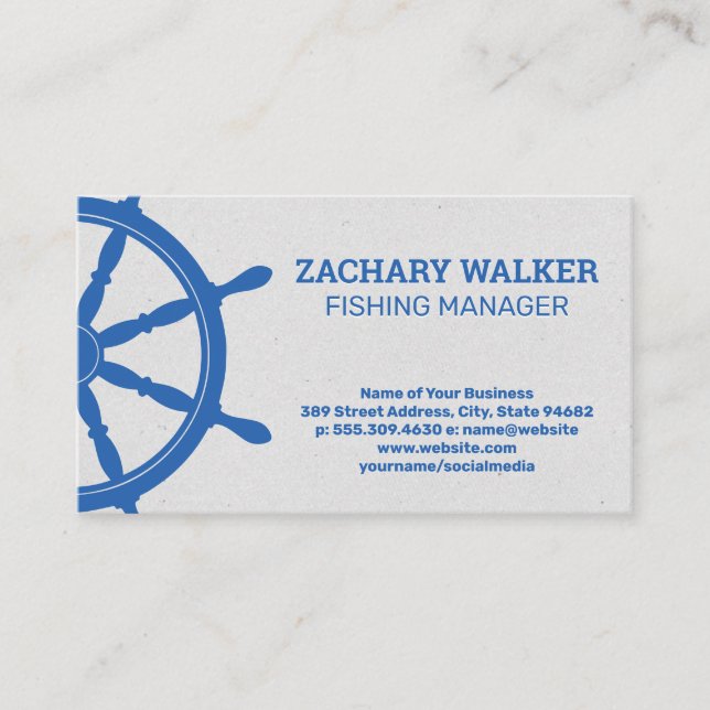 Cartão De Visita Roda do navio (Frente)