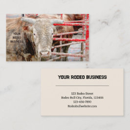 Cartão De Visita Rodeo Bull País Russo Ocidental