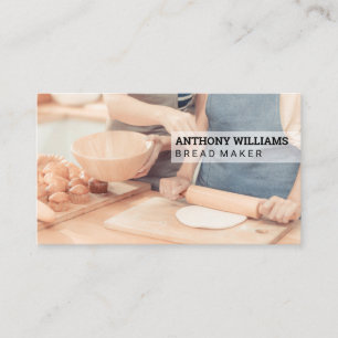 Cartão De Visita Rolando Pão   Baking na cozinha