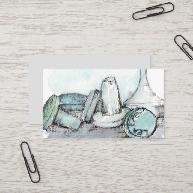 Cartão De Visita Rolhas De Vidro De Caça Relic Detectando Metais (Frente/Verso In Situ)