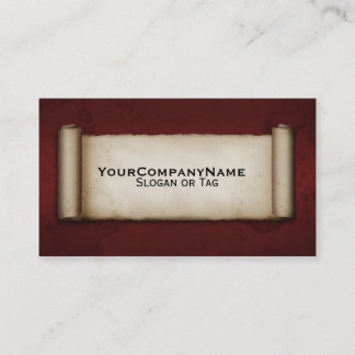 Cartão De Visita Rolo velho