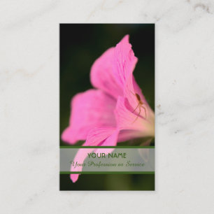 Cartão De Visita Romance de flores para jardineiros e floristas