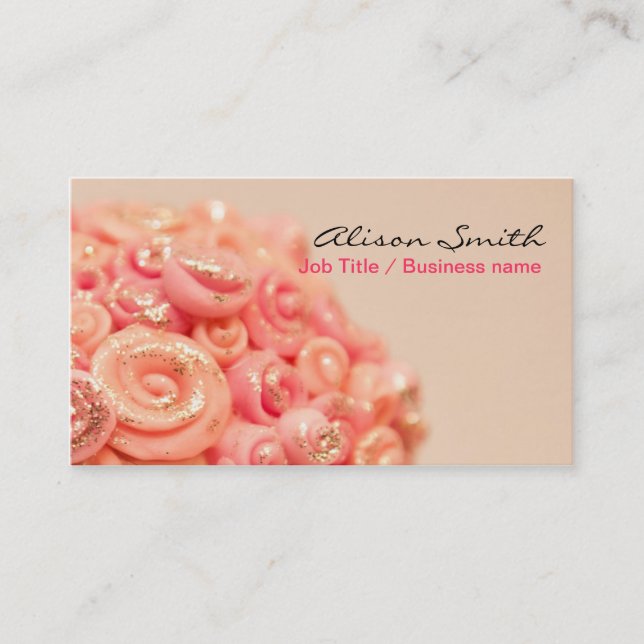 Cartão De Visita Romantic generic Business card (Frente)
