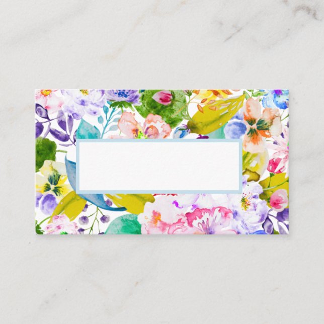 Cartão de Visita Romântico de Casamento Romântico  (Frente)