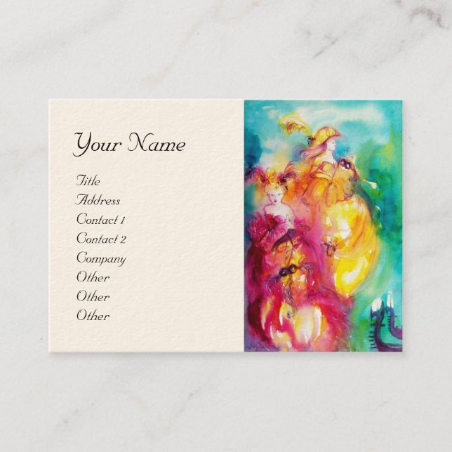 Cartão De Visita RONDO IN LAGOON Performing Arts , Costume Designer (Frente)