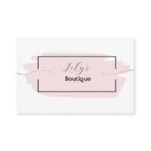 Cartão de visita rosa