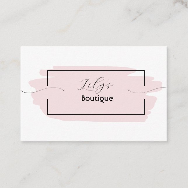 Cartão de visita rosa (Frente)