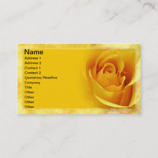 Cartão De Visita Rosa amarelo