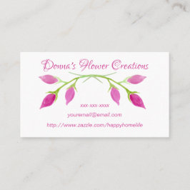 Cartão De Visita Rosa BONITA