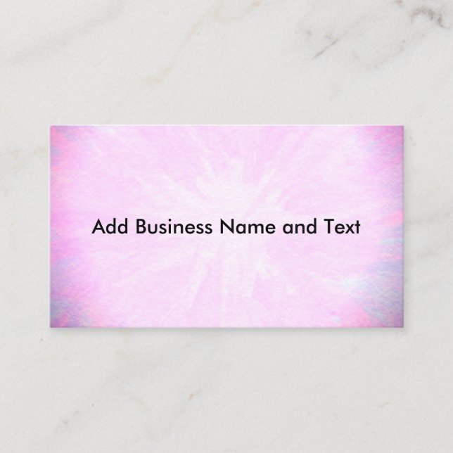 Cartão De Visita rosa bonito (Frente)