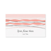 Cartão de visita Rosa com Faixa Atlântica