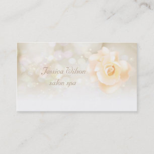 Cartão De Visita Rosa de bokeh elegante profissional