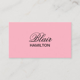 Cartão De Visita Rosa de Luxo