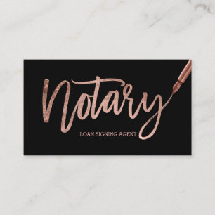 Cartão De Visita rosa de tipografia nobre e elegante caneta