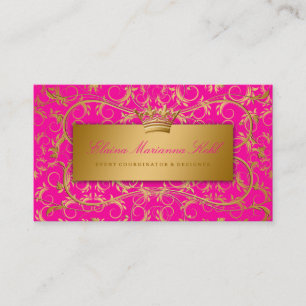 Cartão De Visita Rosa divino dourado da paixão 311