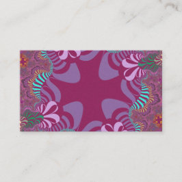 Cartão De Visita Rosa e Plum Cross