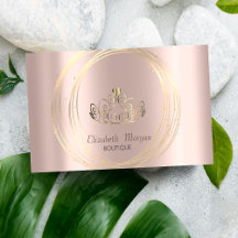 Rosa Elegante moderno Dourado, Círculos Dourados C