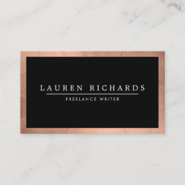 Cartão De Visita Rosa luxo profissional Dourado e preto