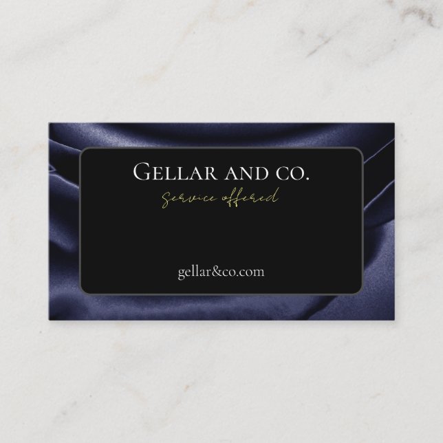 Cartão de visita-Rosa metálico (Frente)