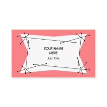 Cartão de visita Rosa Placa Dazzle