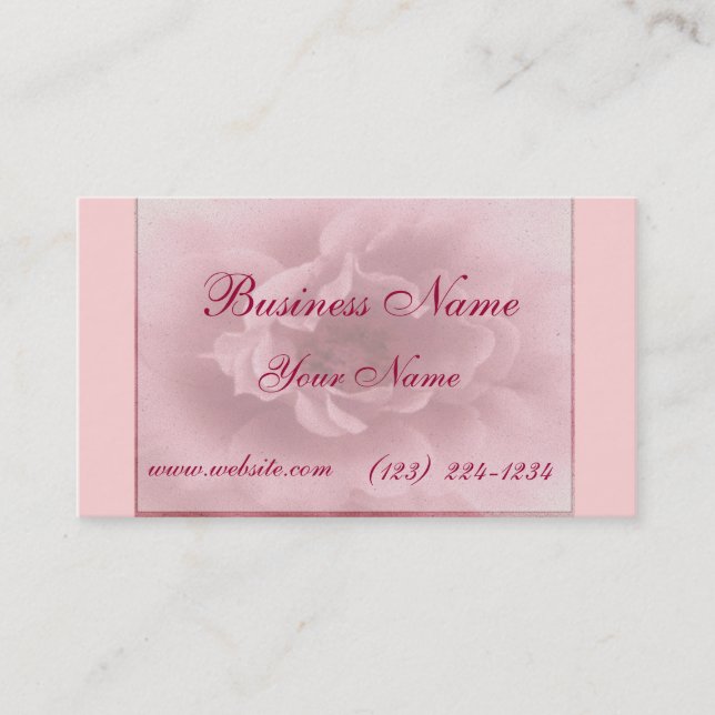Cartão De Visita Rosa Rosa (Frente)