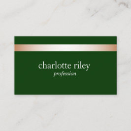 Cartão De Visita Rosa Verde-Dourado-Na moda com faixa fina 