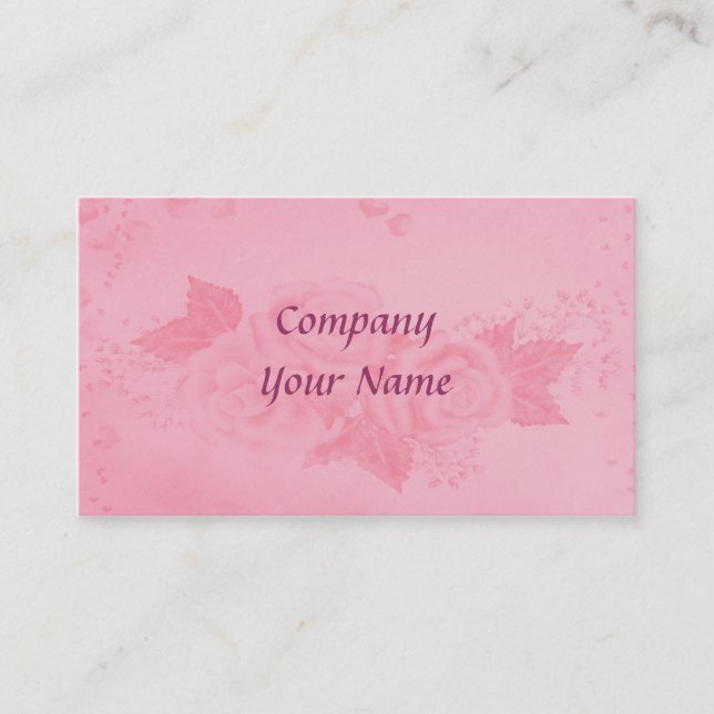 Cartão De Visita Rosas (Frente)