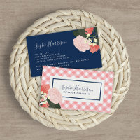 Rosas Blush Floral e Blush Coral Gingham