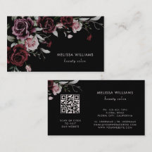 Rosas em Aquarela Fundo Preto