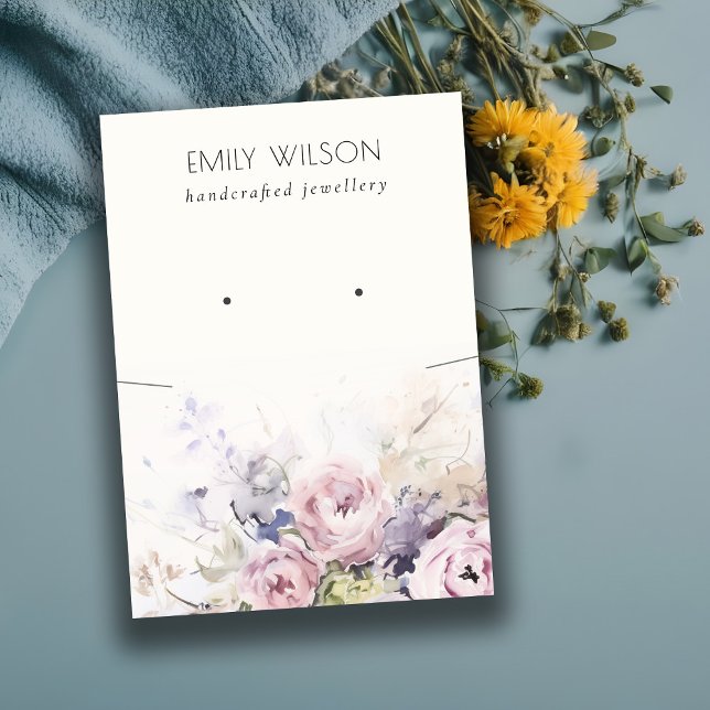 Cartão De Visita Rosas Escamoteados Vídeo Combo de Colar Floral (Criador carregado)