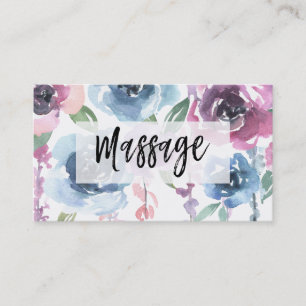 Cartão De Visita *~* Rosas Florais Wisteria Flowers MASSAGE Floral