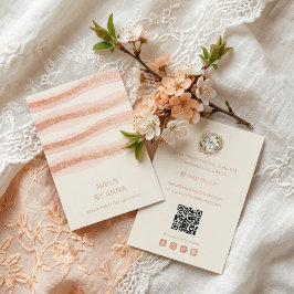 Cartão De Visita Rose Gold Glam Nails Business Card TMF26