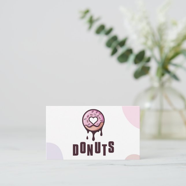 cartão de visita rosquinha (Em pé/Frente)