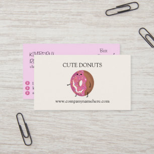 Cartão De Visita Rosquinhas Cuecas E Café