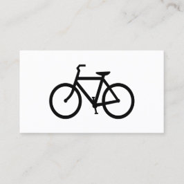 Cartão De Visita Rota de Bicicleta Preta