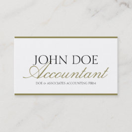 Cartão De Visita Roteiro Dourado & papel do guarda-livros de CPA do