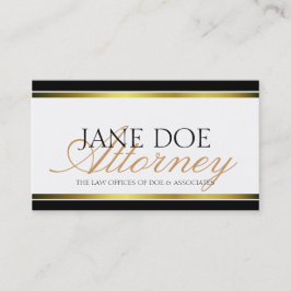 Cartão De Visita Roteiro metálico Dourado do advogado