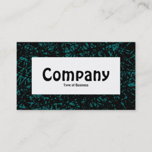 Cartão De Visita Rótulo central - Linhas Abstrato - Verde Moss