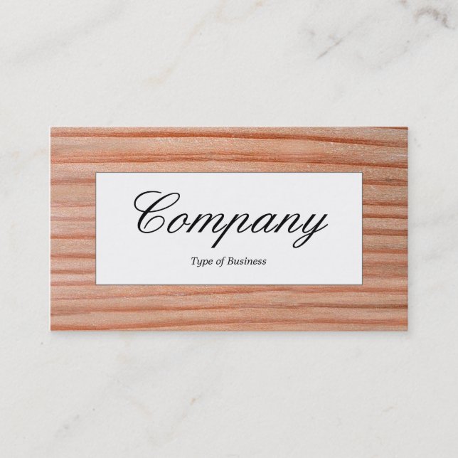 Cartão De Visita Rótulo central - Madeira 01 (Frente)