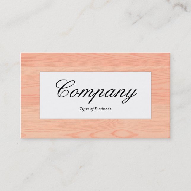 Cartão De Visita Rótulo central - Madeira 05 (Frente)