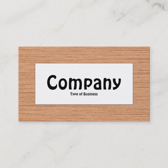 Cartão De Visita Rótulo central - Madeira 06 (Frente)