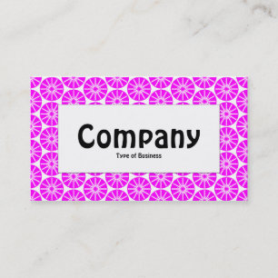 Cartão De Visita Rótulo central - Roda estrela - Magenta